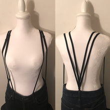 Load image into Gallery viewer, Butt Lifting Women’s Undergarment Suspenders for Pants with Belt Loops, 5 Hook Style, Black.
