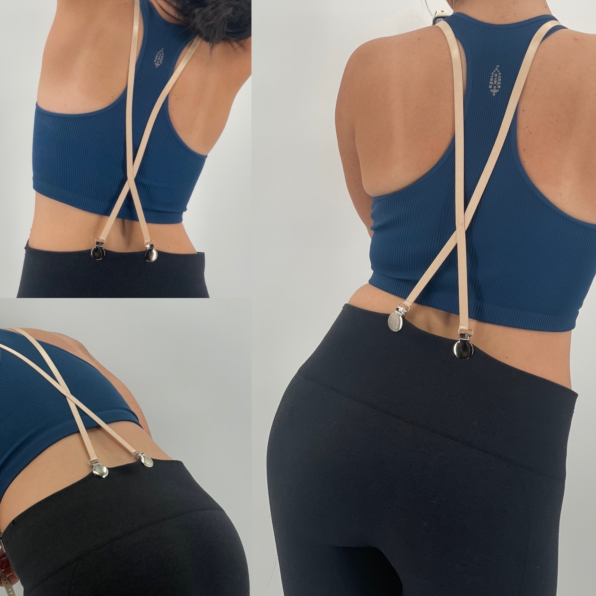 Butt Lifting Women's Undergarment Suspenders for Pants with Belt