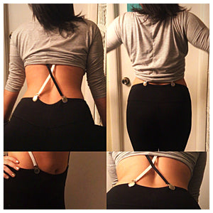 Women’s Undergarment Suspenders, X-back, Butt Lifting, Smoothing Shapewear & Belt Alternative, Black.