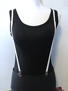 Women’s Undergarment Suspenders, Y-back, Butt Lifting, Smoothing, Shapewear and Belt Alternative, White.